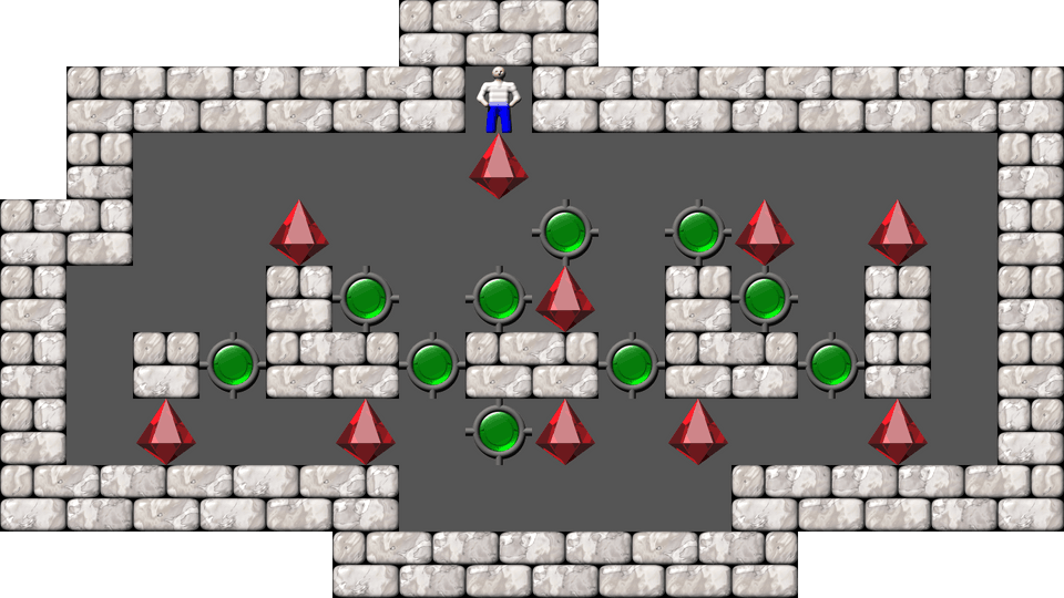 Sokoban Bugs collection level 24